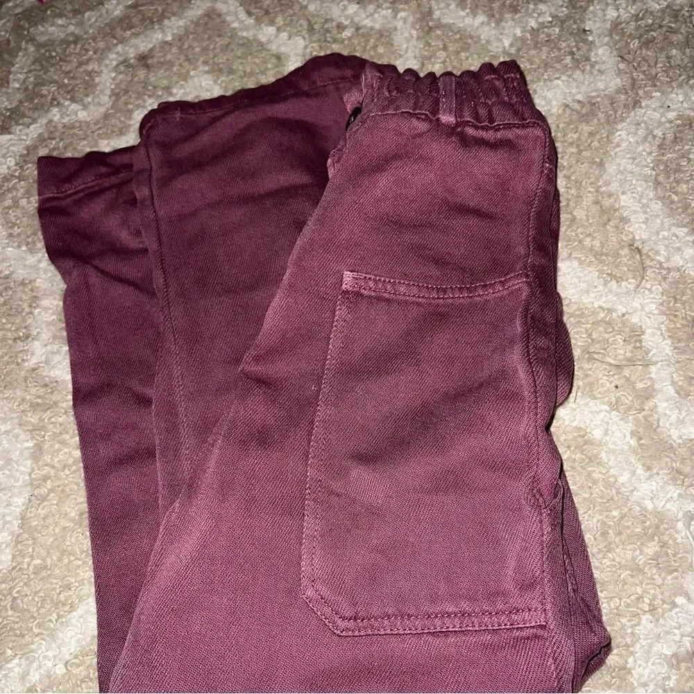 Zara kids Burgundy Casual Pants